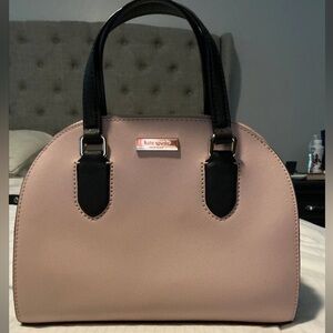 Kate Spade Laurel Way Reiley Blush and Black Satchel